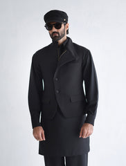 BLACK DESIGNER WAISTCOAT