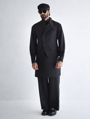 BLACK DESIGNER WAISTCOAT