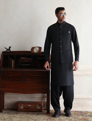 BLACK CLASSIC WAISTCOAT