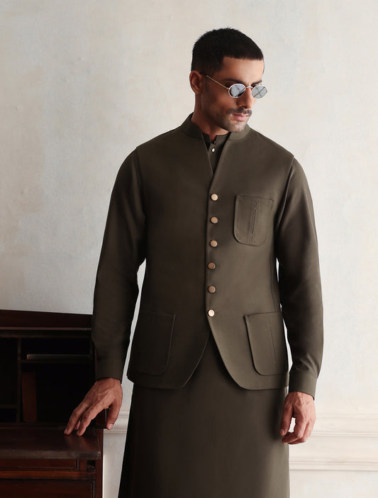 OLIVE WAISTCOAT
