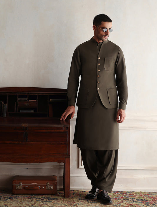 OLIVE WAISTCOAT