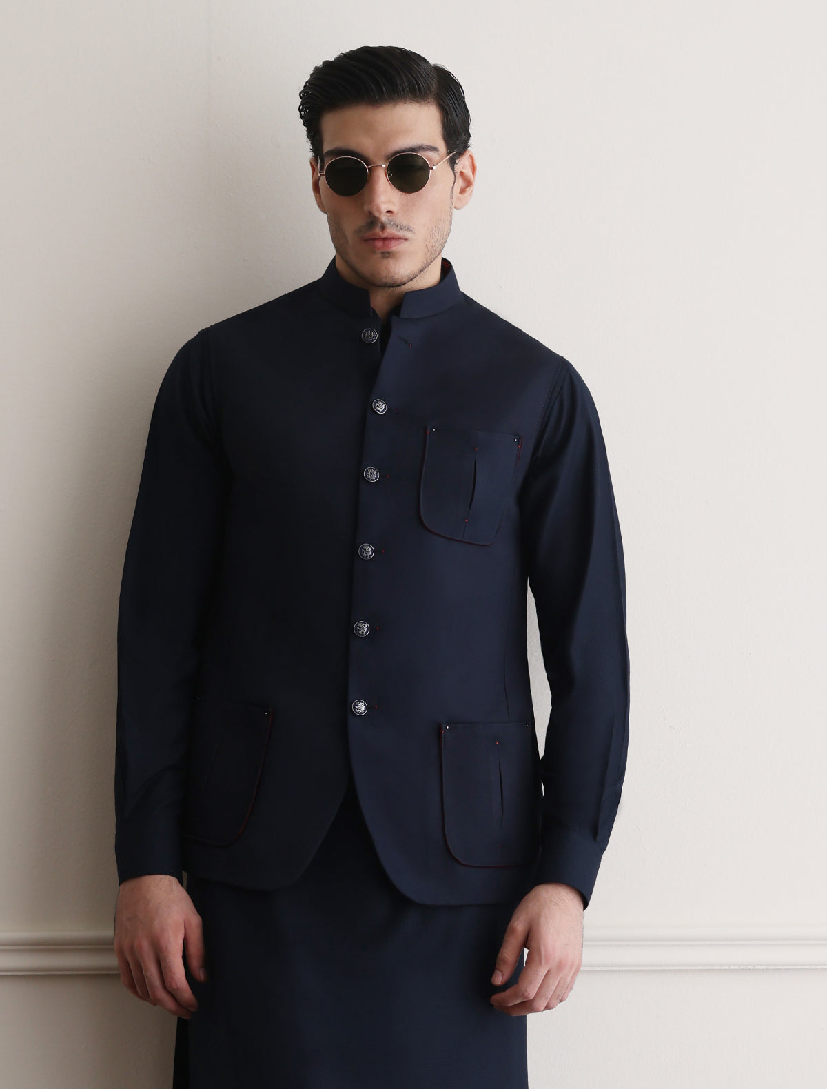 NAVY CLASSIC WAISTCOAT