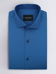 BLUE MICRO-DOT SHIRT