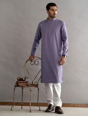 LAVENDER EGYPTIAN COTTON KURTA