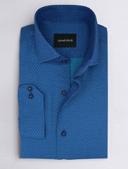 BLUE MICRO-DOT SHIRT