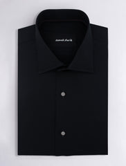 BLACK REGULAR COLLAR SHIRT