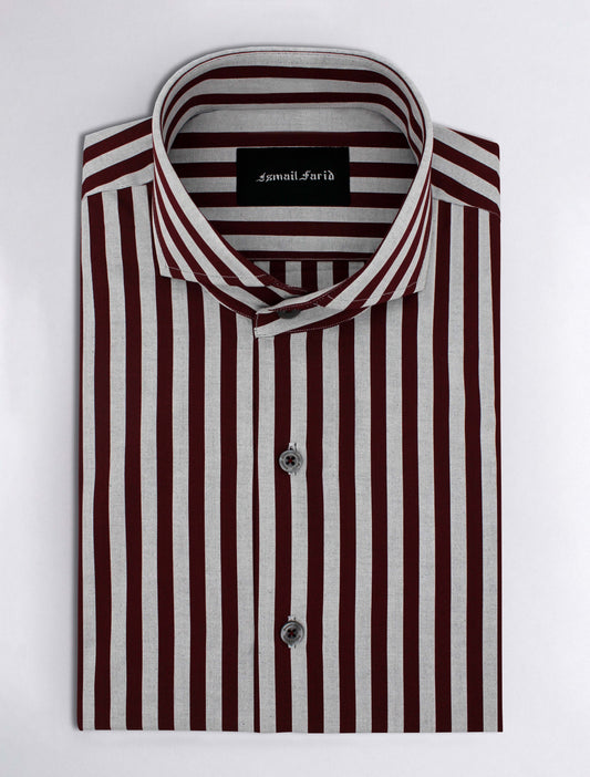 MAROON STRIPED SHIRT