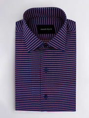 NAVY BLUE PRINTED SHIRT