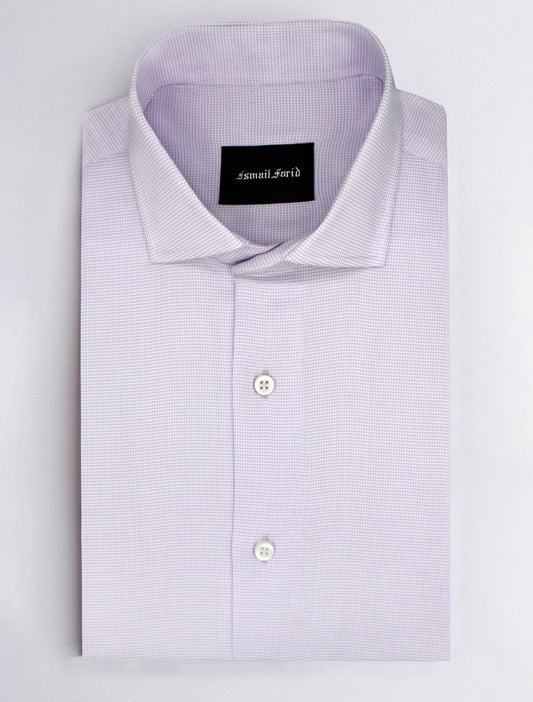 LIGHT PURPLE SHIRT FEATURING SPREAD COLLAR