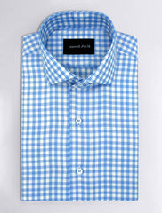 LIGHT BLUE CHECK SHIRT