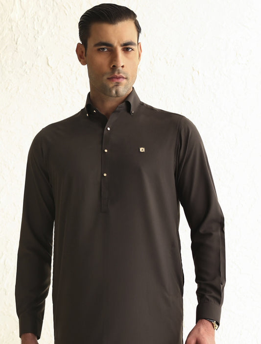 BROWN KAMEEZ SHALWAR-S