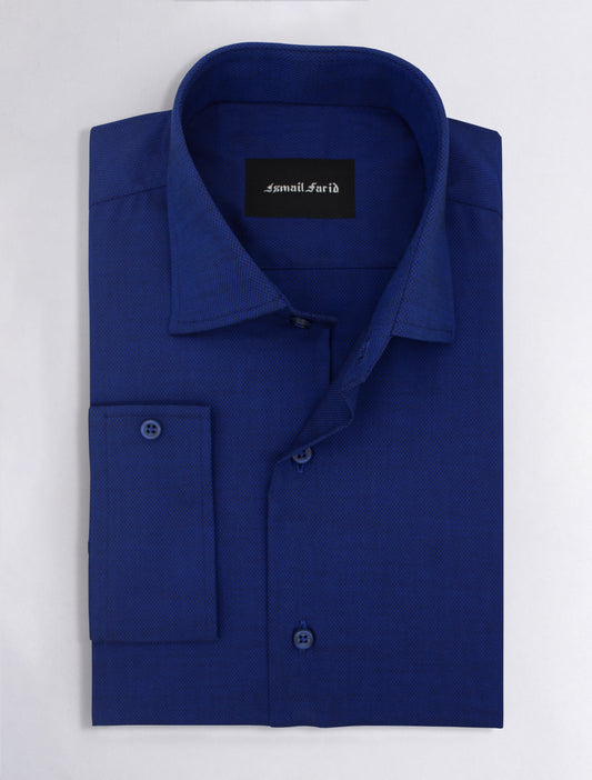 BLUE TWO TONE FORMAL SHIRT