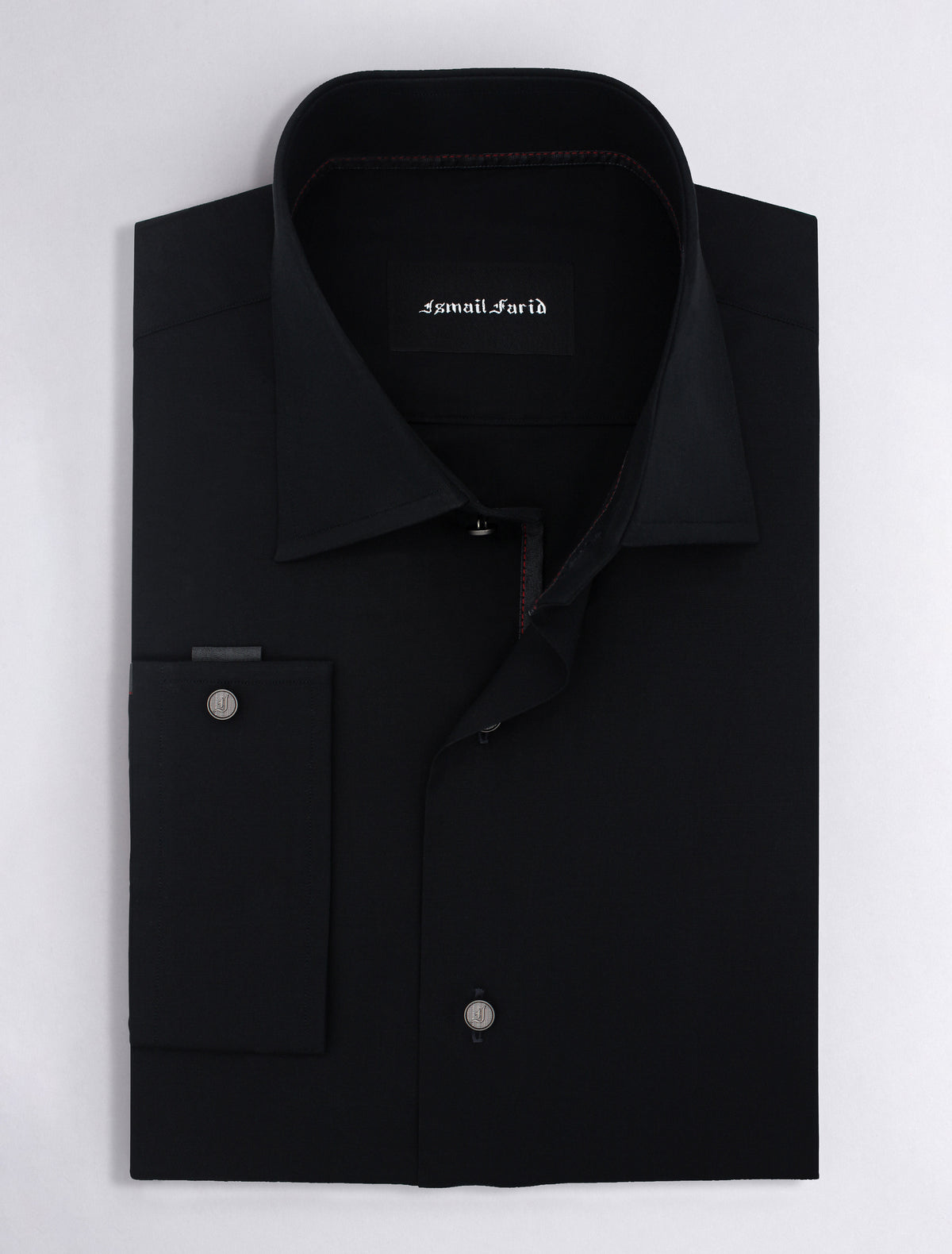 BLACK REGULAR COLLAR SHIRT