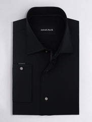 BLACK REGULAR COLLAR SHIRT