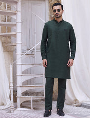 GREEN DESIGNER KURTA PAJAMA