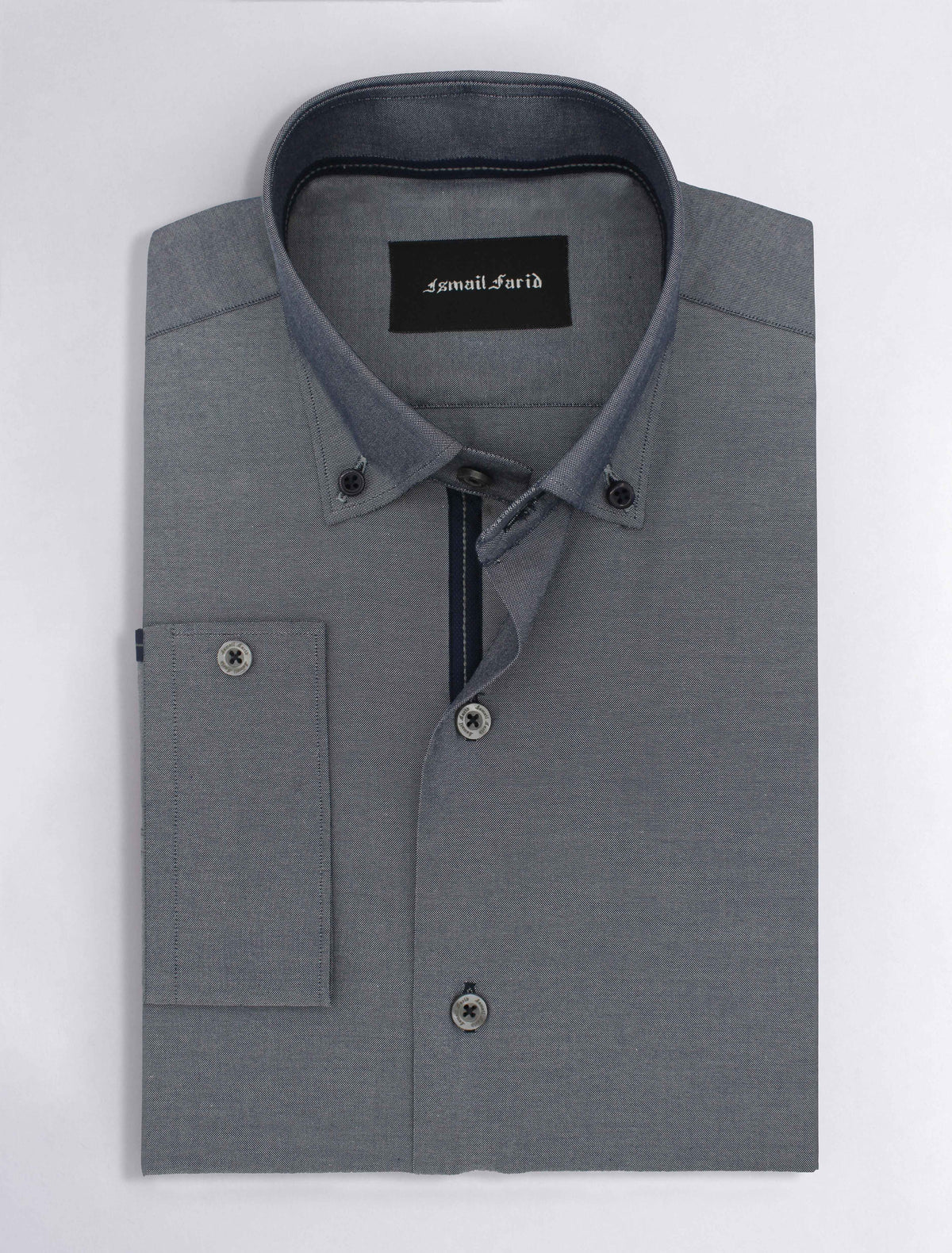 DENIM GRAY BUTTON DOWN SHIRT
