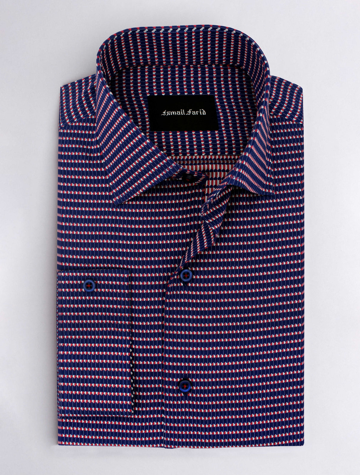 NAVY BLUE PRINTED SHIRT