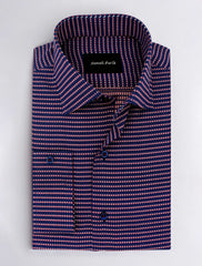 NAVY BLUE PRINTED SHIRT