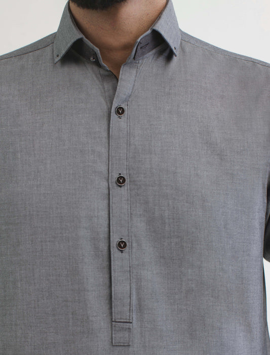 GRAY KAMEEZ SHALWAR
