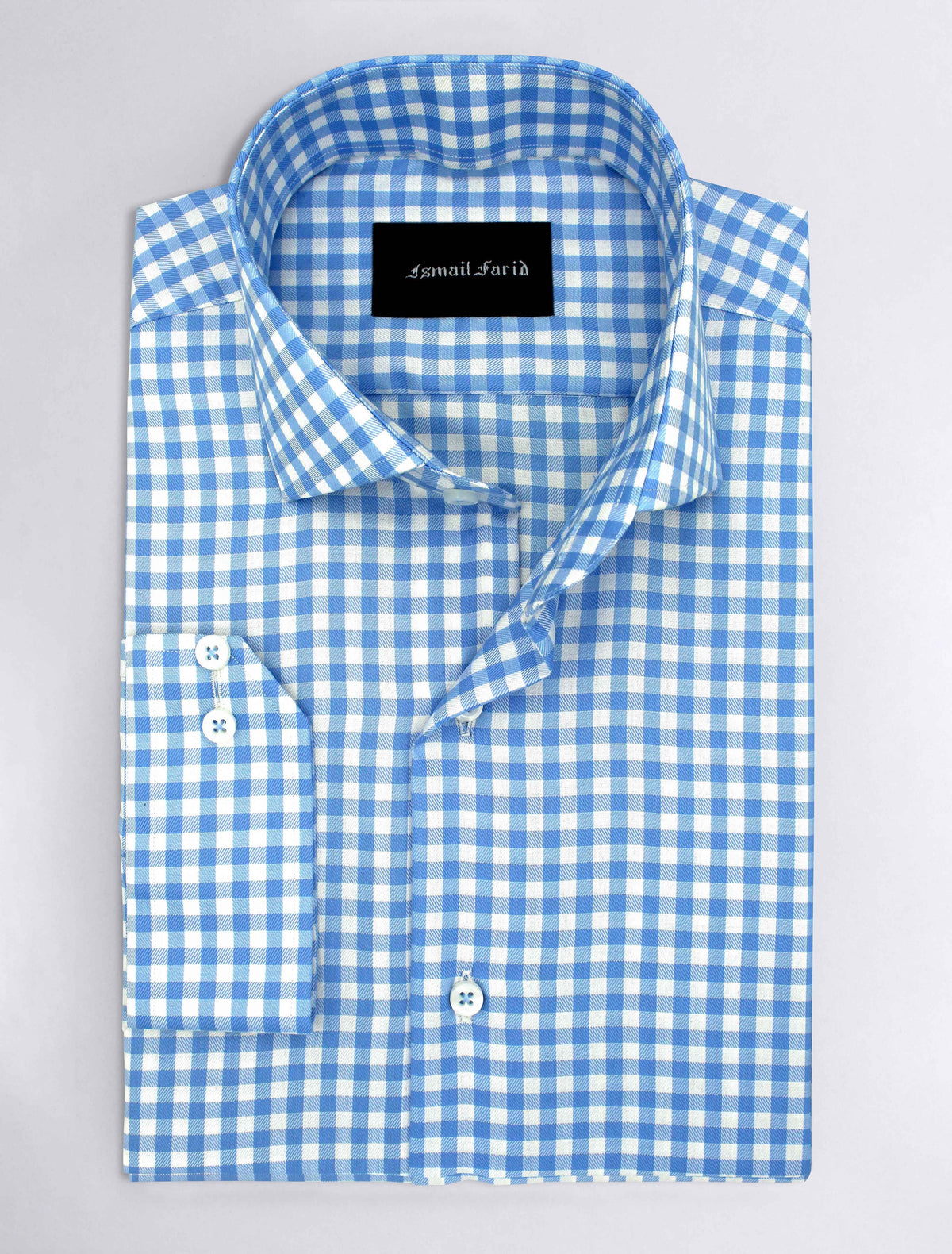 LIGHT BLUE CHECK SHIRT