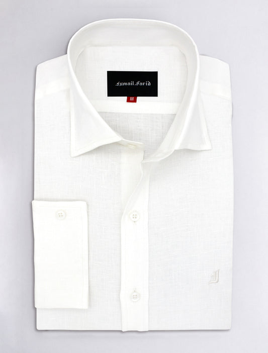 WHITE LINEN SHIRT