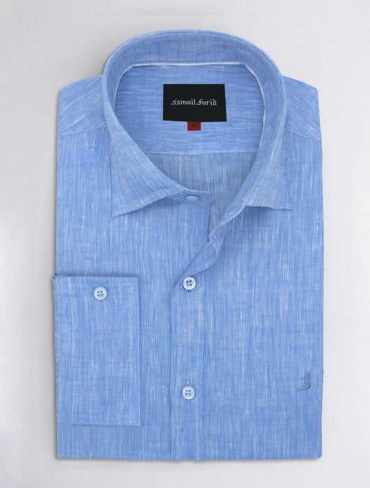 BLUE LINEN SHIRT
