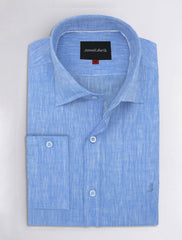 BLUE LINEN SHIRT