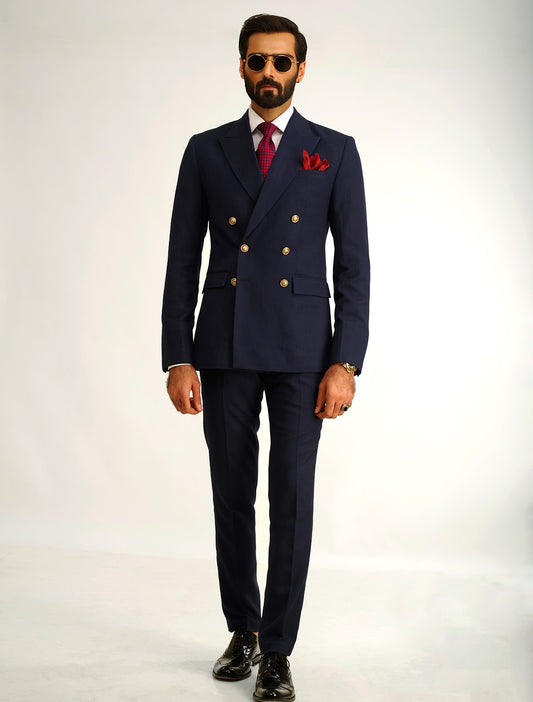 CLASSIC BLUE DOUBLE BREASTED SUIT