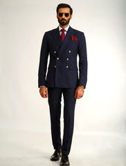 CLASSIC BLUE DOUBLE BREASTED SUIT