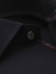 BLACK REGULAR COLLAR SHIRT