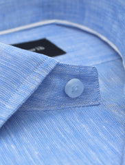 BLUE LINEN SHIRT