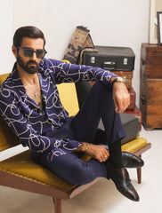 BLUE ROPE PRINT SHIRT