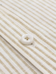 OFF-WHITE STRIPE LINEN SHIRT