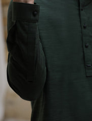 GREEN DESIGNER KURTA PAJAMA