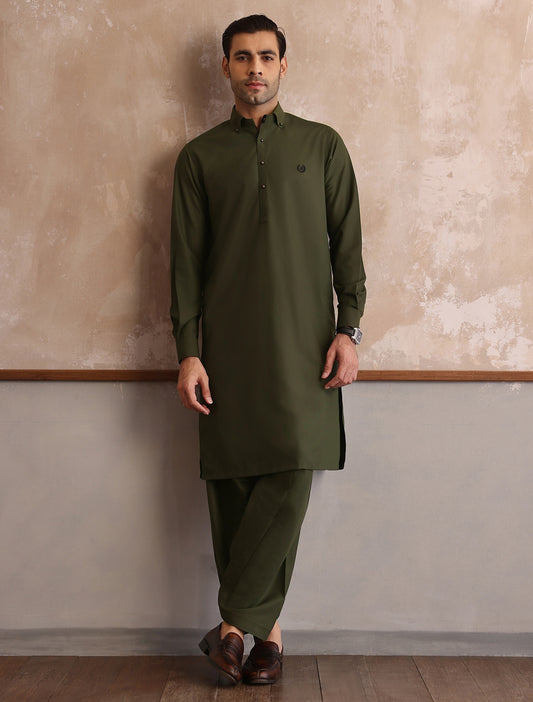 GREEN KAMEEZ SHALWAR