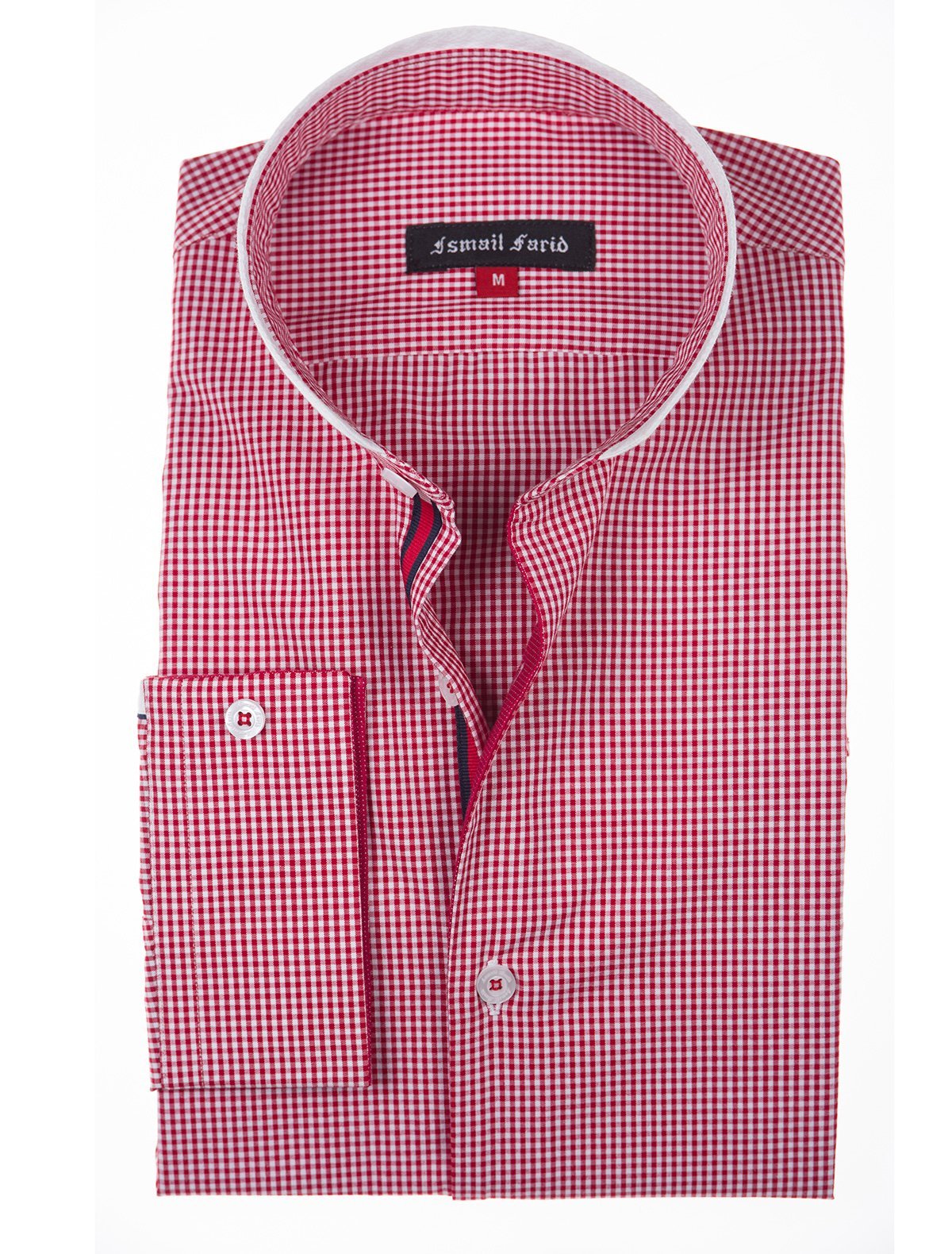 RED CHECKERED DRESS SHIRT
