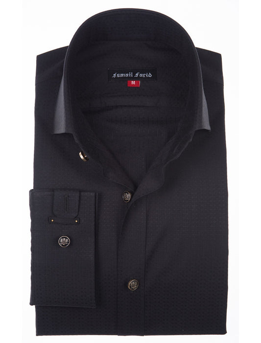 BLACK DETAILED SHIRT