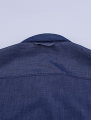 DENIM SHIRT WITH POINTED COLLAR