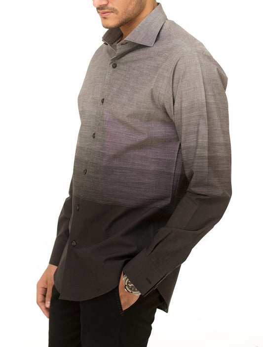 GREY–BLACK FADE OUT SHIRT