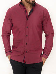 MAROON DRESS SHIRT