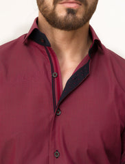 MAROON DRESS SHIRT