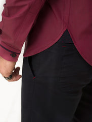 MAROON DRESS SHIRT