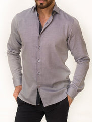 GREY PRINTED SHIRT
