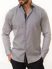 GREY PRINTED SHIRT