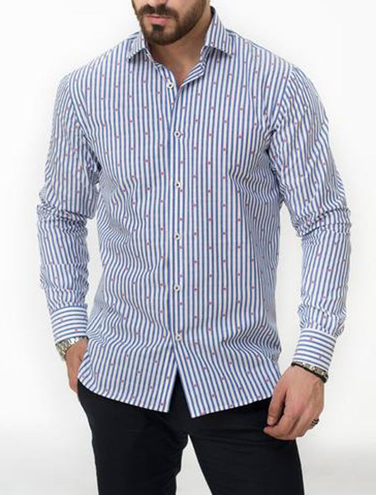 BLUE STRIPED SHIRT