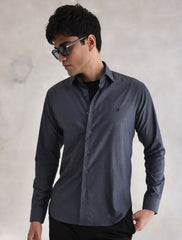 GRAY FRONT LOGO SHIRT