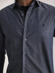 GRAY FRONT LOGO SHIRT