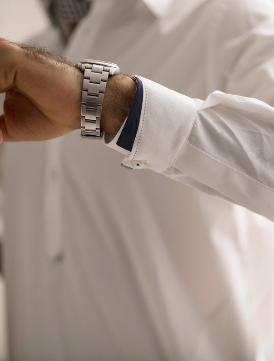 WHITE COTTON KAMEEZ SHALWAR