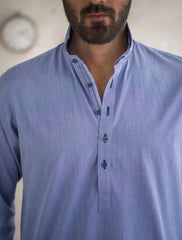 LIGHT BLUE KAMEEZ SHALWAR