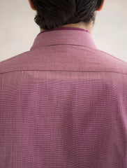 MAROON TEXTURED KAMEEZ SHALWAR